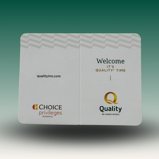 Quality Inn Envelope Holder Folder